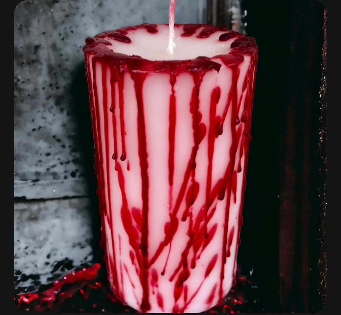 Bloody Pillar Candle