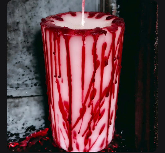 Bloody Pillar Candle