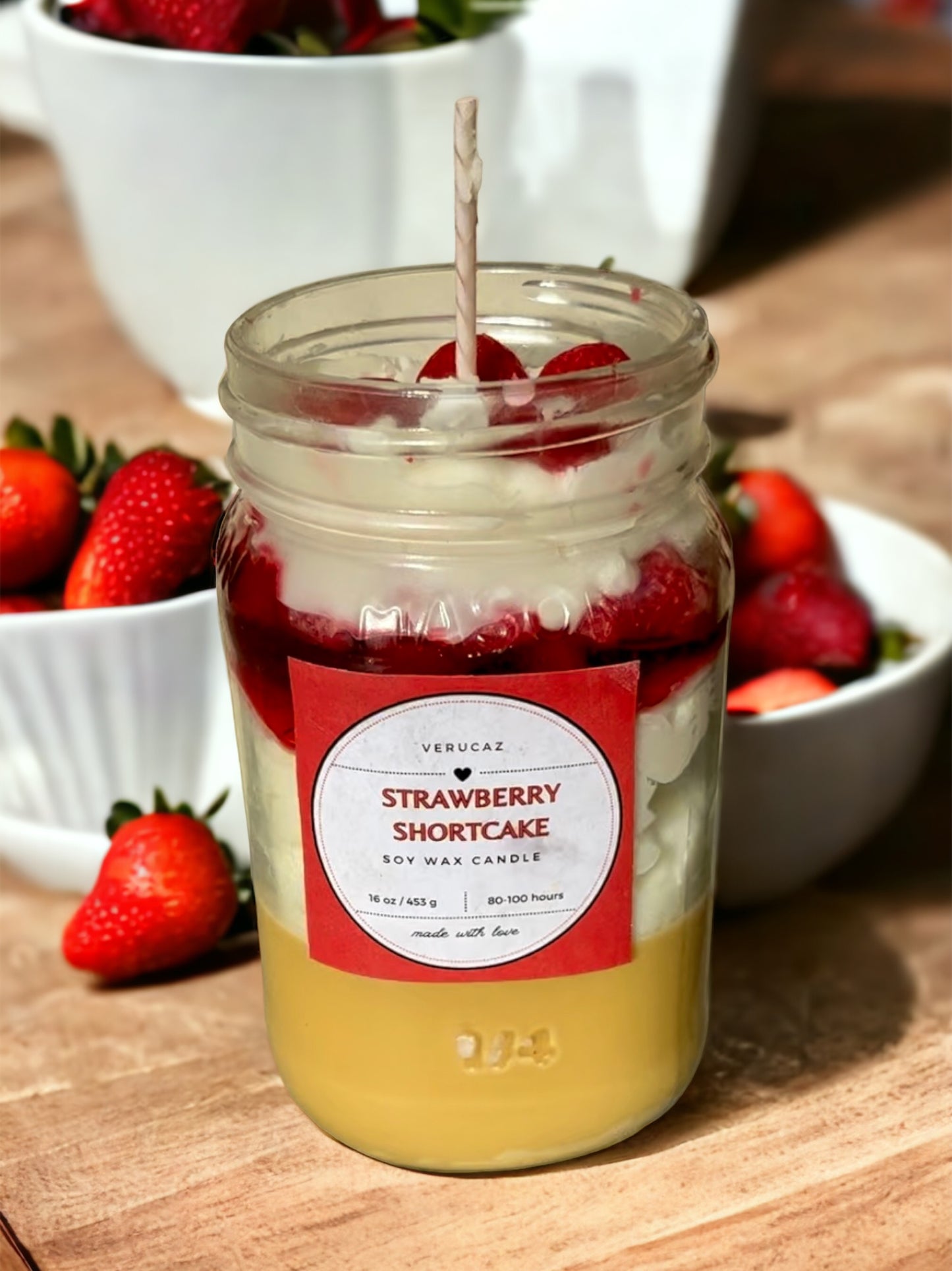 Strawberry Shortcake Candle