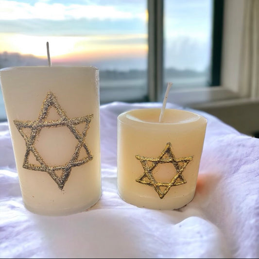 Star of David Candle